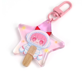 Custom Acrylic Ice Cream Popsicle Keychain