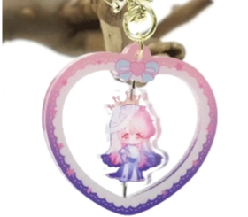 Custom Hollow Rotating Acrylic Keychains