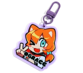 Custom Solid Colored Acrylic Keychains