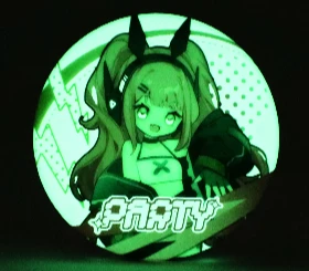 Custom Glow In The Dark Round Button Pins