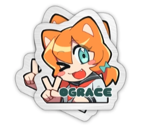 Custom Brused Silver Stickers