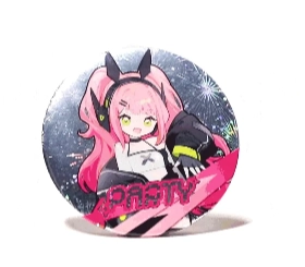 Custom Round Glitter Holographic Button Pins