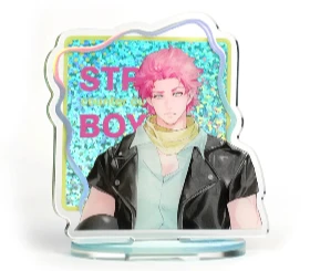 定制冷烫双闪镭射立牌