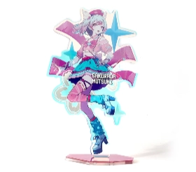 定制冷烫彩虹镭射立牌