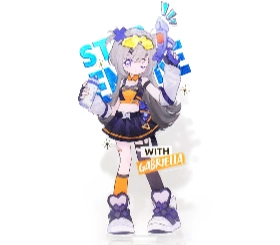 定制冷烫亚克力立牌